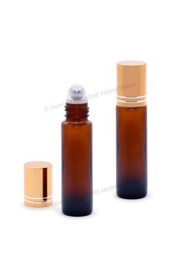 Vidro Roll-On 10ml - Âmbar - 10 unidades