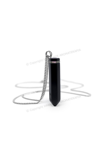 Difusor Pedra Ponta Obsidiana Aço Inox